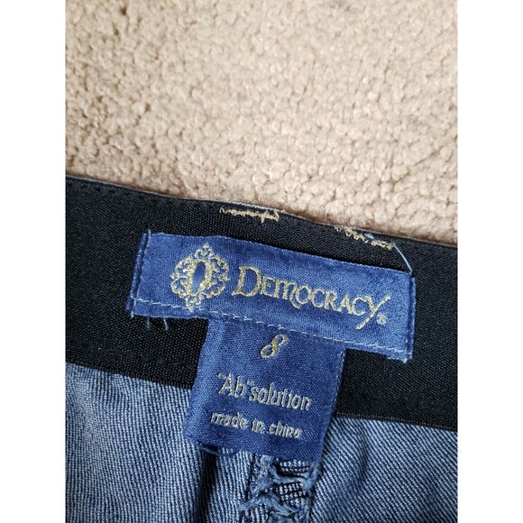 Democracy Ab Solution Women's Jeans Stretch Ankle Elastic Waist Blue Size 8 - Picture 3 of 11